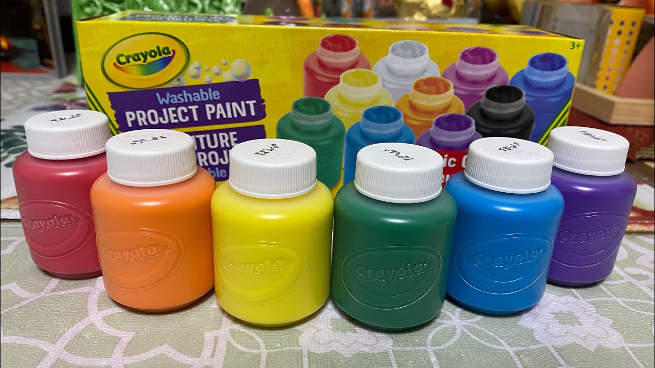 Crayola Washable Kids' Paint 10 Colors Review 
